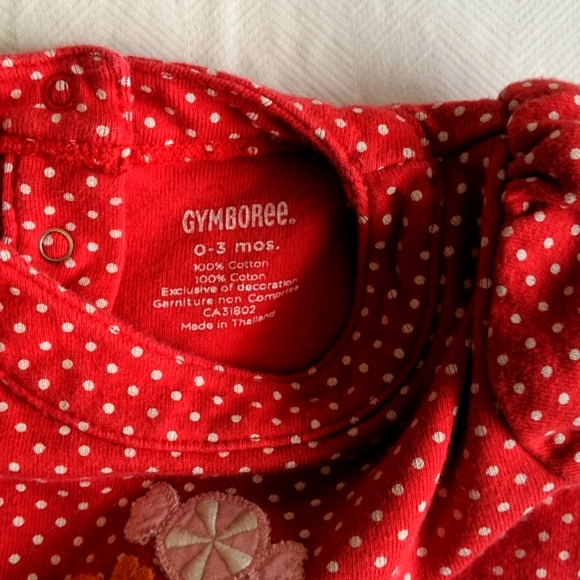 gymboree candy dotted bubble romper playsuit 0-3 months baby girl - Picture 4 of 6